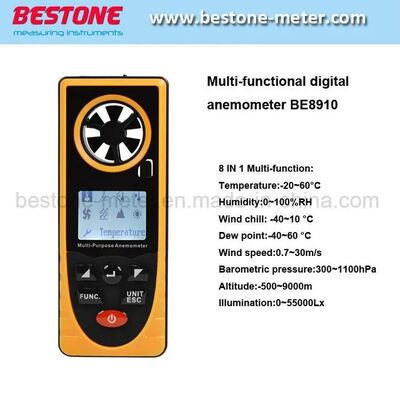 comprar Anemômetro multifuncional Ferramentas de medição 7 In1 Funções Be8910 fabricação em linha