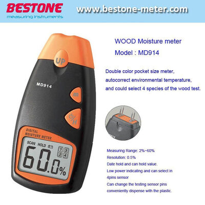 comprar 4 Pinos de medición de la humedad de la madera MD914 fabricación en línea