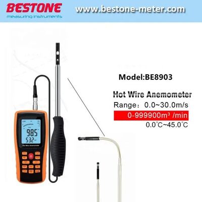 kopen Warmdraad Digitale anemometer 0~45c Windsnelheidstester met USB online vervaardiging