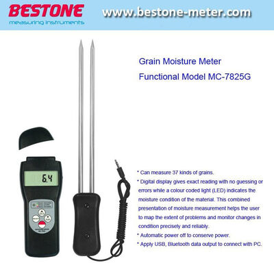 Buy Digital Multi-Grain Moisture Meter Tester Rice Wheat Corn 7 - 30% Range Measures 37 Kinds of Grains online manufacture