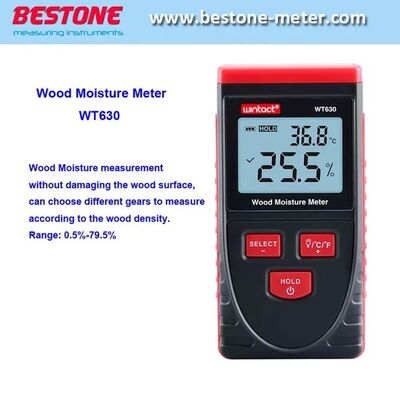 comprar Medidor de umidade de madeira sem danos Indutor com medição de temperatura de umidade fabricação em linha