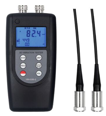 Купить Двухканальный измеритель вибрации VM-6380-2 0,1 ~ 400 м/с2, ускорение 10 Гц ~ 10 кГц онлайн изготовление