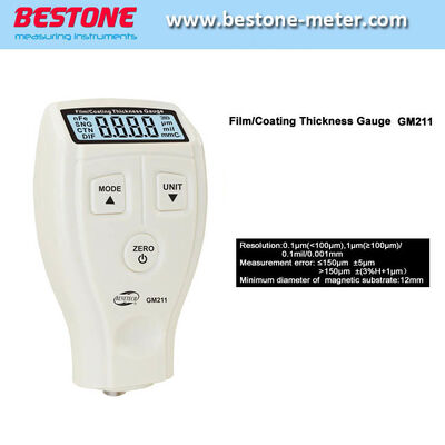 kopen Mini Type Coating Thickness Gauge met Ingebouwde F & NF Probe Hoge Kwaliteit Dikte Meter/Coating Dikte Meter voor Plastic Film GM211 online vervaardiging