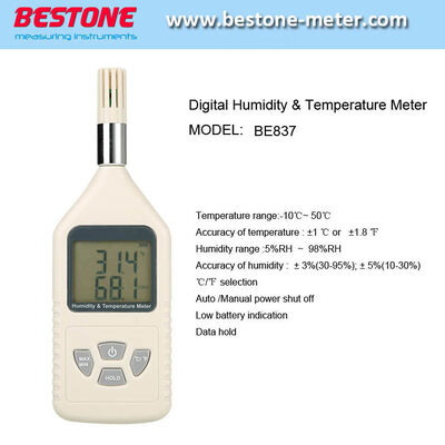 acheter Mètre d'humidité et de température, thermomètre (BE837) fabrication en ligne