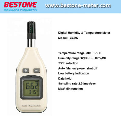 comprar Temperaturas e humidade, termômetros, China Factory Popular Digital Hygrometer Termômetro (BE807) Fabricação em linha