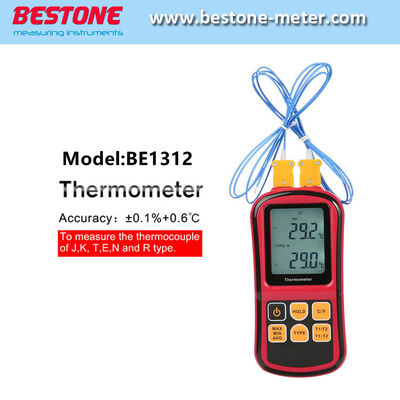 comprare Tester termometrico digitale a doppio canale con retroilluminazione LCD Be1312 fabbricazione online