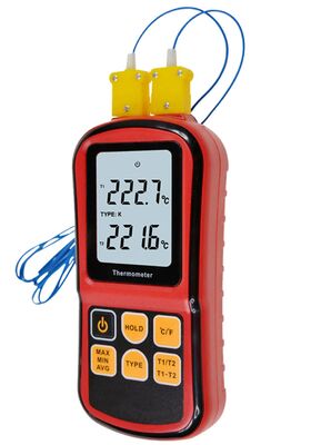 Buy GM1312 Dual-Channel Digital Thermometer with LCD Backlight for K-Type Measurement online manufacture