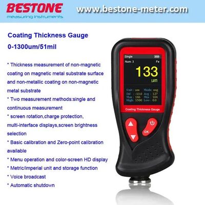 comprar Medidor de espesor de recubrimiento de pintura digital Fe & Nfe con pantalla de color fabricación en línea