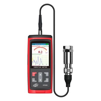 comprar Vibrômetro GT633C com bateria de lítio de 2000 mAh 8MB de espaço de armazenamento e medidor de vibração de tela grande TFT Fabricação em linha