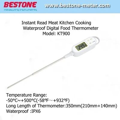comprare Termometro Elettronico Digitale per Alimenti da Cucina, Barbecue, Carne, Impermeabile, con Sonda Lunga fabbricazione online