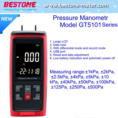 comprar Tester de manómetro de presión diferencial USB de la serie Gt5101 fabricación en línea