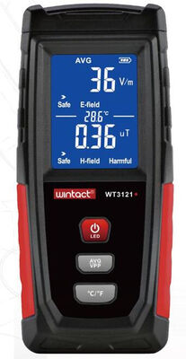 comprar WT3121 Detector de radiação eletromagnética digital de exibição a cores com modos de medição duplos e alarme de luz sonora Fabricação em linha