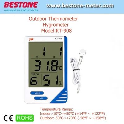 acheter Hygro-thermomètre et calendrier avec température intérieure et extérieure (KT-908) fabrication en ligne