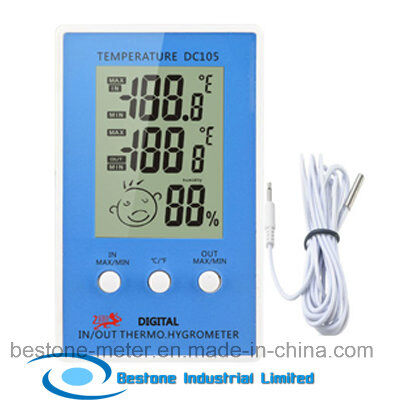 Buy Hygro-Thermometer Clock with Indoor and Outdoor Temperature (DC105) online manufacture