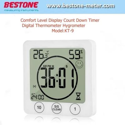 Buy Comfort Level Display Count Down Timer Digital Thermometer Hygrometer online manufacture