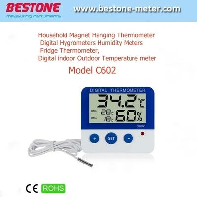comprar Termômetro Digital Magnético para Geladeira, Higrômetro Digital para Medição de Umidade, Termômetro Digital Interno-Externo, Termo-higrômetro Digital fabricação em linha