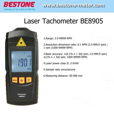 comprare Tachometro laser, portatile digitale con taccometro di tenuta dei dati senza contatto (BE8905) fabbricazione online