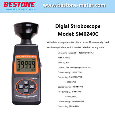 Buy Non Contact Detection Digital Stroboscope Tachometer Wireless Sm6240c online manufacture