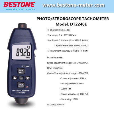 acheter Tachymètre stroboscope photo numérique DT2240E Cristal de quartz 10,00 MHz fabrication en ligne