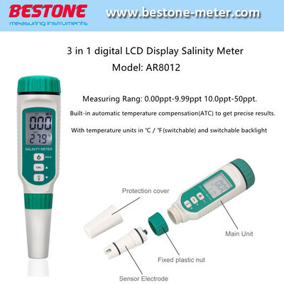 Buy Portable Digital Salinity Meter 0.00ppt-50ppt Measuring Range for Water Quality Testing online manufacture