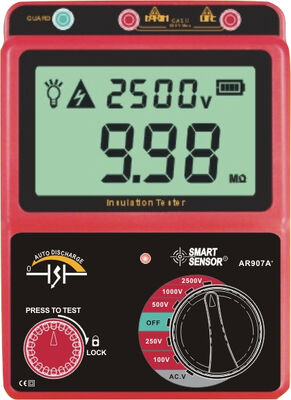 acheter Testeur d'isolement de tension portable AR907A+ 30 à 600 V CC / CA fabrication en ligne