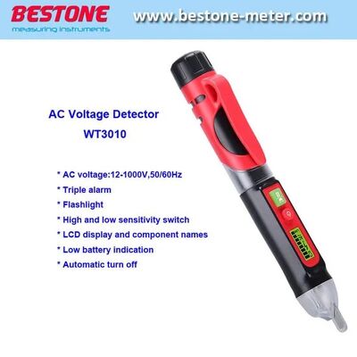 comprar Detector de Tensão AC Tipo Caneta 12~1000V com Lanterna fabricação em linha