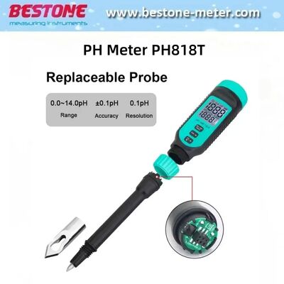 kaufen 4 in 1 pH-Tester Profi-Wasserqualitätsmesser für Halbfeste Teig Brot Fruchtsoßen Fleisch, Boden pH818t Online-Herstellung