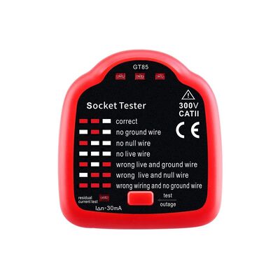 주문 GT85 다기능 소켓 전력 모니터 RCD 테스트(위상 극성 포함) 온라인 제조