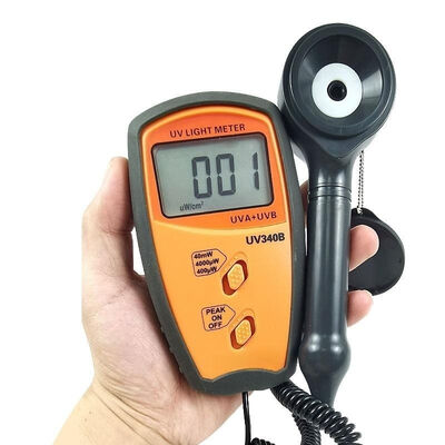 satın almak UV340B UV Radyasyon Meter 290 Nm 390 Nm Spektrü, 0-40 mW/cm2 Aralık ve Özel UV Sensör Yapısı ile UV Işık Meter ve Radiometre Çevrimiçi üretim