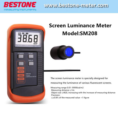 acheter Mètre de luminosité de l'écran SM208 0,01-39990CD/M2 avec détecteur de photocellules de silicium fabrication en ligne