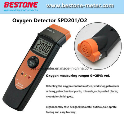 comprar Detector de Gás Oxigênio (O2) SPD201, Detector de Vazamento de Oxigênio, Analisador Portátil de Pureza de Oxigênio, Monitor Portátil de O2 a 25%, Monitor de Oxigênio, com Resolução de 0,1% Vol e Alarme fabricação em linha