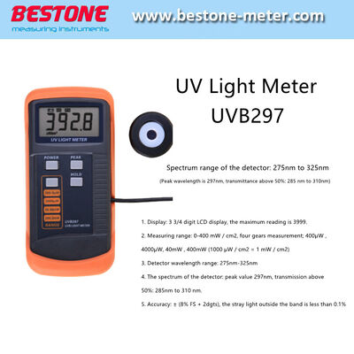 comprare Misuratore di luce UV Radiometro UV Rilevatore UV Spettro UVB297 fabbricazione online