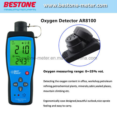 satın al Ar8100 El Tipi Hassas Oksijen Dedektörleri O2 Ölçer Test Cihazı, Hava Oksijen Ölçüm Cihazı Çevrimiçi üretim
