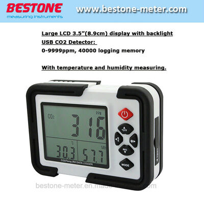 Buy Digital CO2 Monitor Meter Ht-2000 Gas Analyzer Detector Analyzers with Temperature and Relative Humidity online manufacture