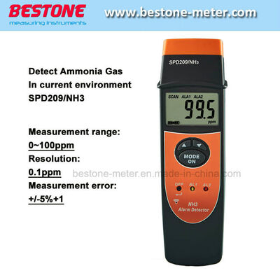 kaufen Hochwertiges tragbares Ammoniakgasdetektor Nh3 Alarmdetektor Meter SPD209/Nh3 Online-Herstellung
