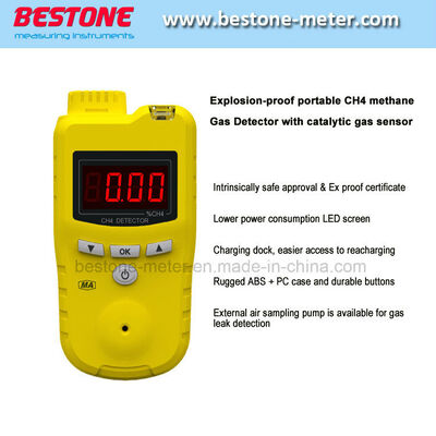 Buy Explosion-Proof Low Price Portable CH4 Methane Gas Detector with Catalytic Gas Sensor Sach4 online manufacture