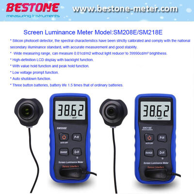 comprare Misuratore di Luminosità dello Schermo Tester di Luminanza Portatile Sm208e Sm218e fabbricazione online
