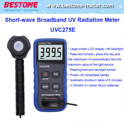 Buy Short-Wave Broadband UV Radiation Meter UVC Light Meter UVC275e online manufacture