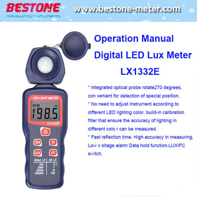Buy Operation Manual Digital LED Lux Meter Lx1332e online manufacture
