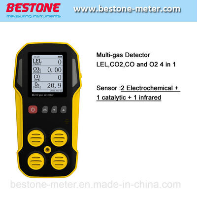 comprar Analisador de gás, detector de fugas de gás, detector multi-gás Lel, Co, CO2, O2 Fabricação em linha