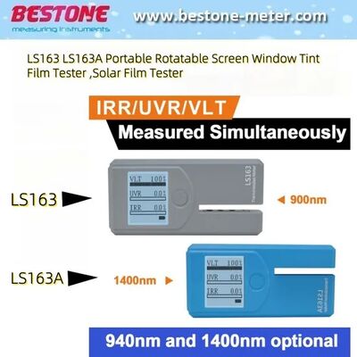 kopen Ls163 Ls163A Draagbaar draaibare scherm Glas Auto Raam Tintmeter Zonnefilm Tester online vervaardiging