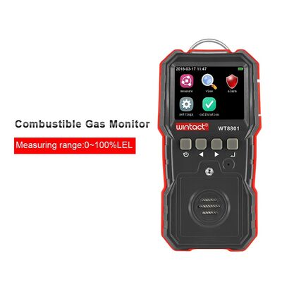 comprar WT8801 Detector portátil de fugas de gases combustíveis 0-100% Lel Range 120000 Registo de dados fabricação em linha