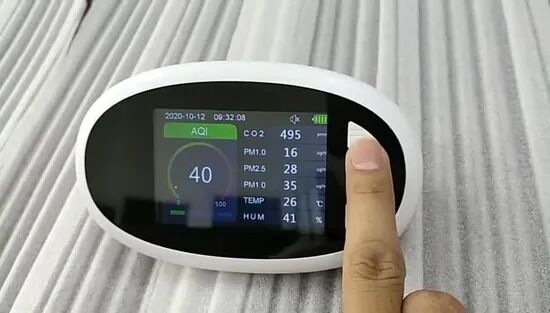 acheter Moniteur de qualité de l'air de bureau avec historique enregistrement économise la température humidité détecteur de CO2 analyseur de gaz Dm125c fabrication en ligne