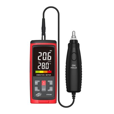 Buy GT633B Handheld Vibration Meter with 1000mAh Lithium Battery Piezoelectric Ceramic Accelerometer and CE ROHS Certification online manufacture