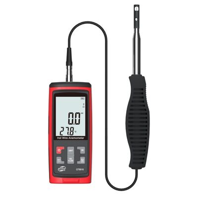 Buy GT8916 Hot Wire Anemometer 0~30m/S with Retractable Drag Rod LCD Backlight online manufacture