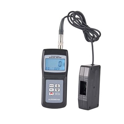 comprar GM-06, GM-026 Medidor de brilho portátil com ângulo de medição de 60°, 254 grupos de dados memorizados e ecrã LCD retroiluminado para inspeção de superfície fabricação em linha