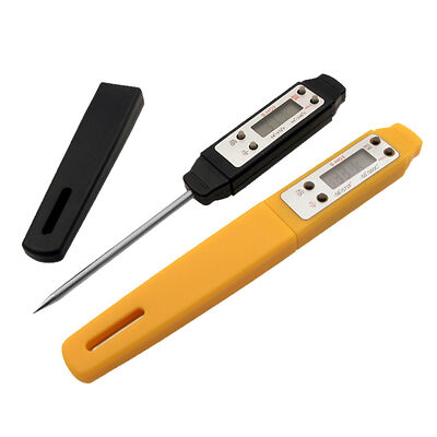 comprar S-H03 Termómetro alimentario digital tipo pluma con pantalla LCD grande, sonda de acero inoxidable de 70 mm y función de retención de datos Fabricación en línea