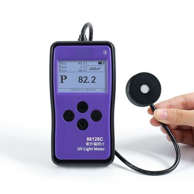 Buy 86126C UV Light Meter with 0 - 20000 μW / cm²  Range, 230nm-280nm Wavelength, and High Accuracy for Ultraviolet Sterilization Lamp Measurement online manufacture