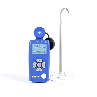 주문 86127C 블루투스 기능 UV 광량계, 1미터 테스트 훅 및 UVC 살균 램프 측정을 위한 고정밀 UV 센서 온라인 제조