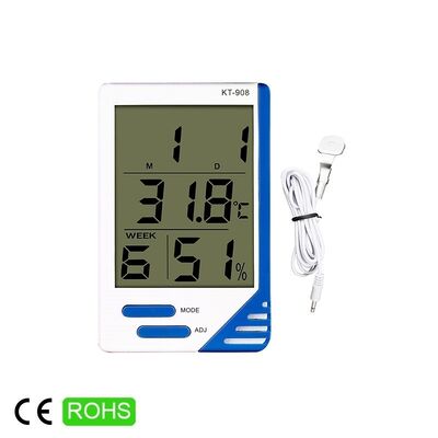 Buy KT-908 Hygro-Thermometer Clock & Calendar with Indoor and Outdoor Temperature. online manufacture